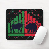 Tapis De Souris Design graphique à bougies Mousepad - Pour les com (Avec souris)