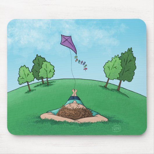 Tapis De Souris Design Kite Flying Pad (Devant)