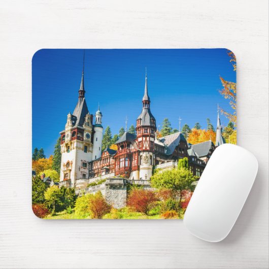Tapis De Souris Design majestueux des monuments roumains (Avec souris)