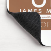 Tapis De Souris Design minimaliste professionnel moderne | Marron (Coin)