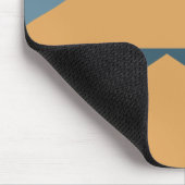 Tapis De Souris Design moderne géométrique moderne Gold Blue (Coin)