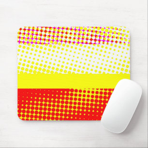Tapis De Souris Design Motif à points jaunes Mousepad