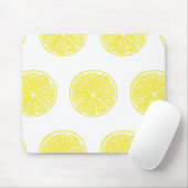 Tapis De Souris Design motif de tranches de citron (Avec souris)
