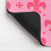 Tapis De Souris Design Motif rose Fleur de lis (Coin)