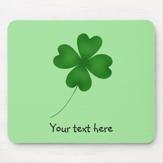 Tapis De Souris Design shamrock simple (Devant)