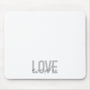 Tapis De Souris Design simple, moderne, urbain, cool Love Memphis