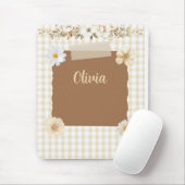 Tapis De Souris Design sophistiqué avec Timbre et Rose silencieux (Avec souris)