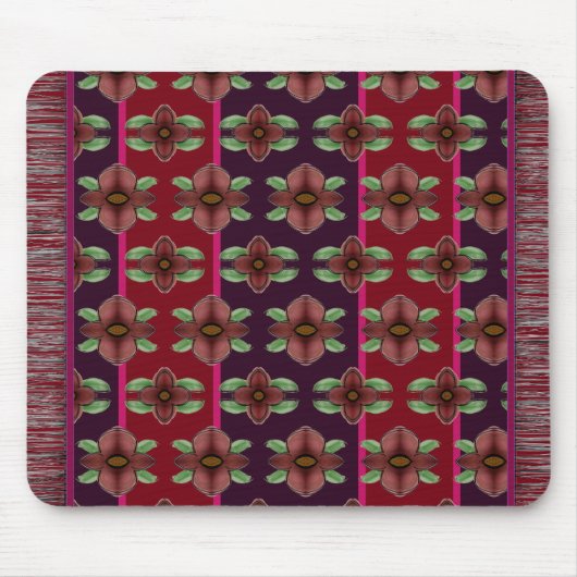 Tapis De Souris Designer à fleurs de prune douce (Devant)