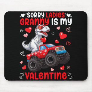 Tapis De Souris Désolé Mesdames Mémé Est Ma Saint-Valentin Dinosau