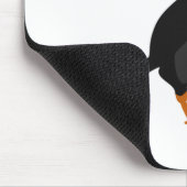 Tapis De Souris Dessin à carreaux de puffin dressé (Coin)