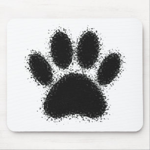 Tapis De Souris Dessin à mâchoire de chien