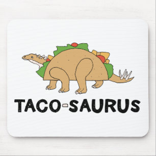 Tapis De Souris Dessin à main tiré Taco Dinosaur Tacosaurus Rex