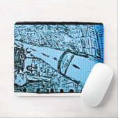 Tapis De Souris dessin à point de fuite 2 (Avec souris)