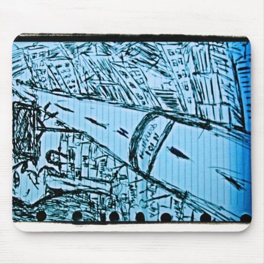 Tapis De Souris dessin à point de fuite 2 (Devant)