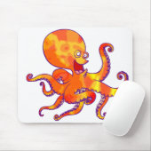 Tapis De Souris Dessin amusant Octopus Mousepad (Avec souris)
