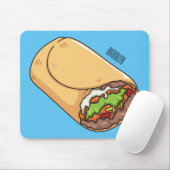 Tapis De Souris dessin animé de Burrito (Avec souris)