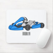 Tapis De Souris dessin animé de Kart racing (Avec souris)
