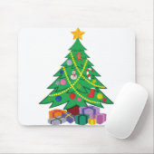 Tapis De Souris dessin animé de l'arbre de Noël (Avec souris)