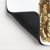 Tapis De Souris dessin animé saxophone (Coin)
