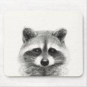 Tapis De Souris Dessin au crayon Raccoon (Devant)