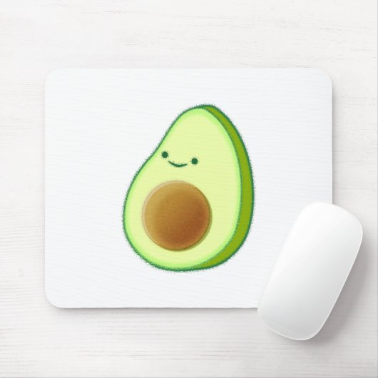 Tapis De Souris Dessin Avocado mignon (Avec souris)
