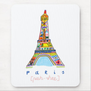 Tapis De Souris Dessin de bout de feutre de Paris