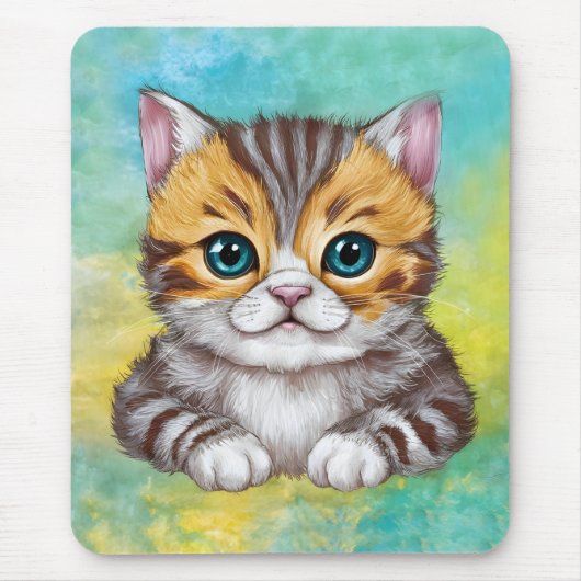 Tapis De Souris Dessin de chat (Devant)