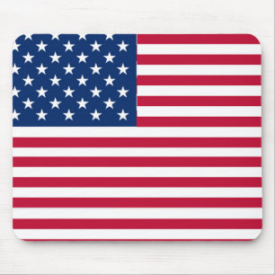 Tapis De Souris Dessin de fierté du drapeau américain USA