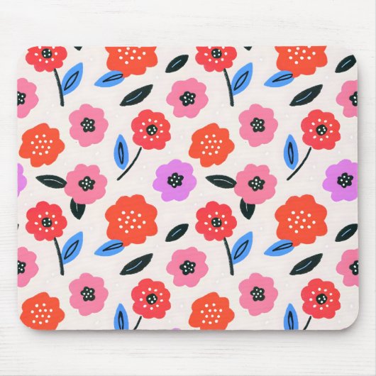 Tapis De Souris dessin de fleurs de Han (Devant)