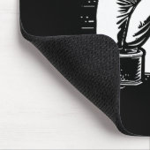 Tapis De Souris Dessin de kickboxing autodéfense (Coin)