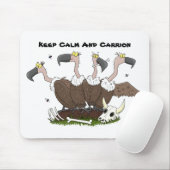 Tapis De Souris Dessin de l'humour vautours drôle (Avec souris)