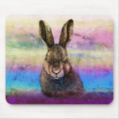 Tapis De Souris Dessin de lièvre (Devant)