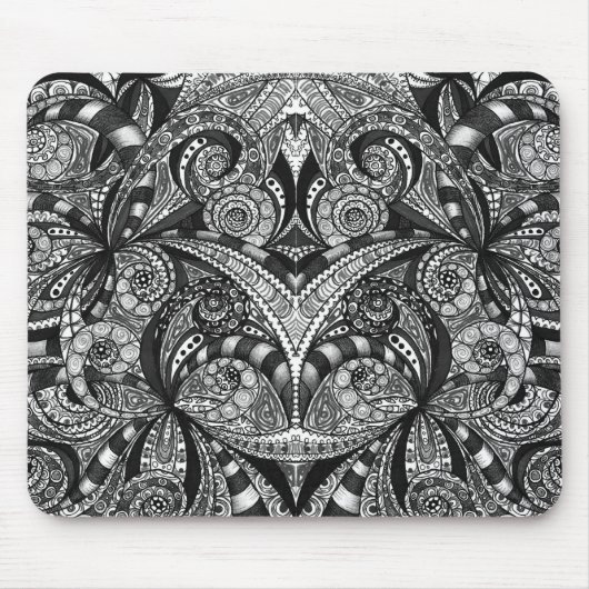 Tapis De Souris Dessin de Mousepad floral (Devant)