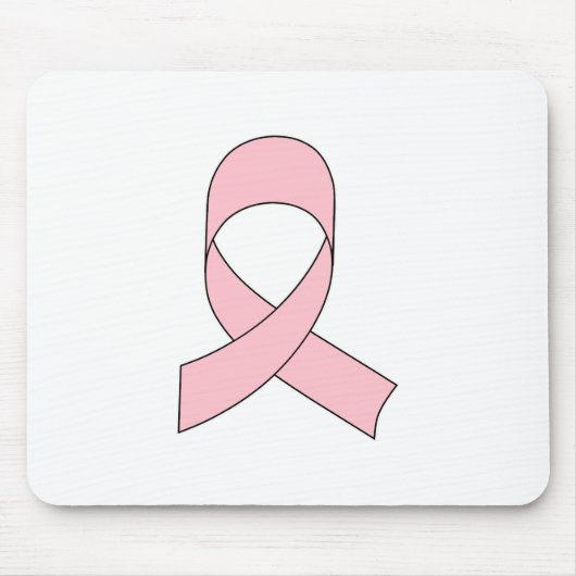 Tapis De Souris Dessin de ruban rose (Devant)