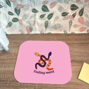 Tapis De Souris Dessin de serpents drôles multicolores à la main