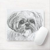 Tapis De Souris Dessin de Shih Tzu (Avec souris)