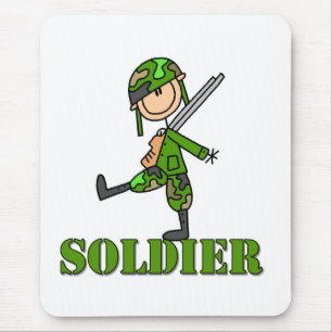 Tapis De Souris Dessin de soldat bâton
