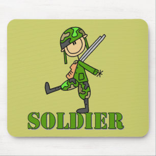 Tapis De Souris Dessin de soldat bâton