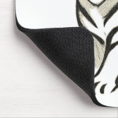 Tapis De Souris Dessin de tigre de marche - conception de la carte (Coin)