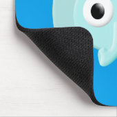 Tapis De Souris Dessin d'éléphant bleu bébé (Coin)