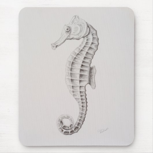 Tapis De Souris Dessin des hippocampes côtières (Devant)
