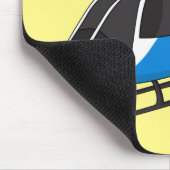 Tapis De Souris Dessin d'hélicoptère du service de police mignon (Coin)