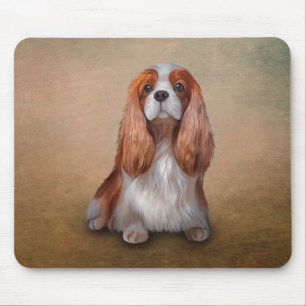 Tapis De Souris Dessin du chien Cavalier le roi Charles Spaniel