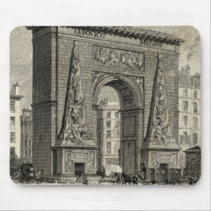 Tapis De Souris Dessin du monument de la Porte Saint-Denis