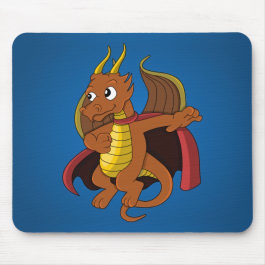 Tapis De Souris Dessin du super-héros du dragon Mousepad (Devant)