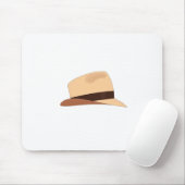 Tapis De Souris Dessin d'un casquette panaméen (Avec souris)