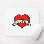 Tapis De Souris Dessin en forme de coeur (Avec souris)