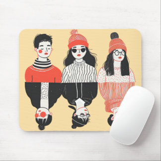 Tapis De Souris Dessin moderne simple des jeunes cool