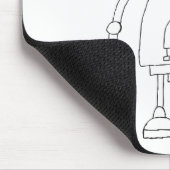 Tapis De Souris Dessin Robot Simple Smart Dessin (Coin)