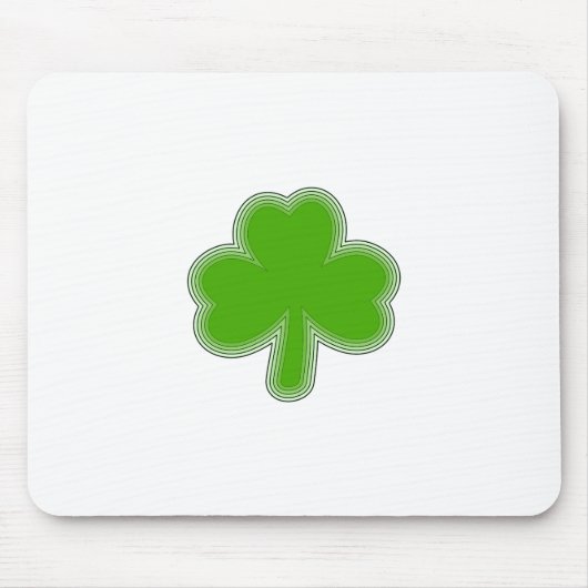Tapis De Souris Dessin Shamrock de Saint Patrick (Devant)